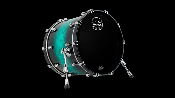 Mapex Saturn VI Bass Drum 20 In. X 16 In. (With Bass Drum Mount) Marine Teal Burst product image
