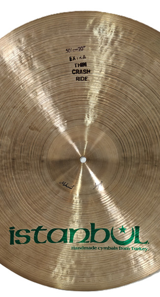 Used Istanbul Extra Thin Crash Ride 20", Pre-Split Green Label