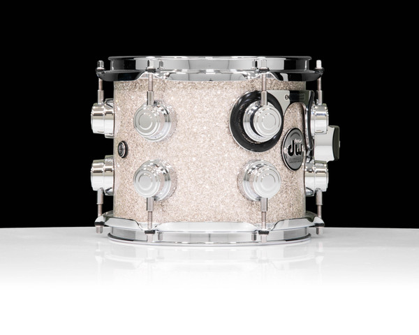DW Collector's Series SSC Maple 7x8 Tom - Broken Glass with Chrome Hardware (STM) back view