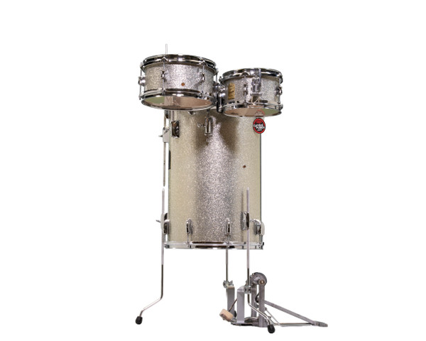 Used Yamaha Steve Jordan Cocktail Kit - Silver Sparkle - back view