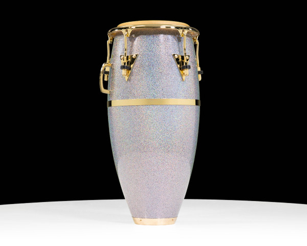 LP Galaxy Fiberglass 11" Quinto - Diamond Nebula with Gold Hardware - back view