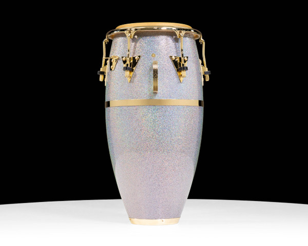 LP Galaxy Fiberglass 11.75" Conga - Diamond Nebula with Gold Hardware - back view