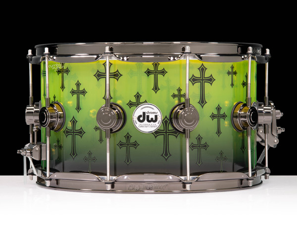 非売品 MD UA Lightning レア 貴重 minidisc サンプル DW Collector's Acrylic 8x14 Snare - Arizona Night Custom Wrap