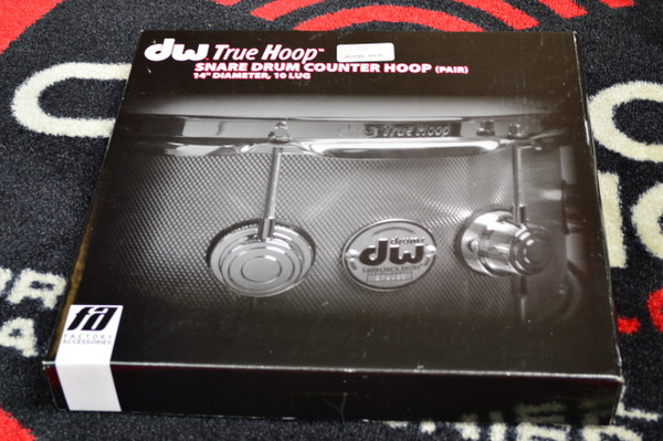 DW TrueHoop 14" Snare Top and Bottom Hoops 10 hole Chrome