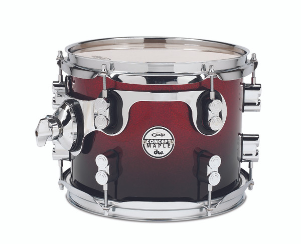 PDP Concept Maple Red to Black Fade Tom - 8x10