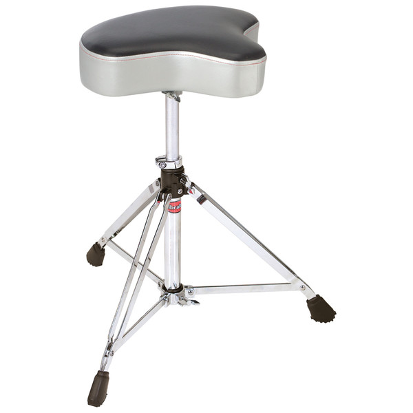 Gibraltar 6608MSG Double Braced Throne Base Moto Seat in Satin Grey