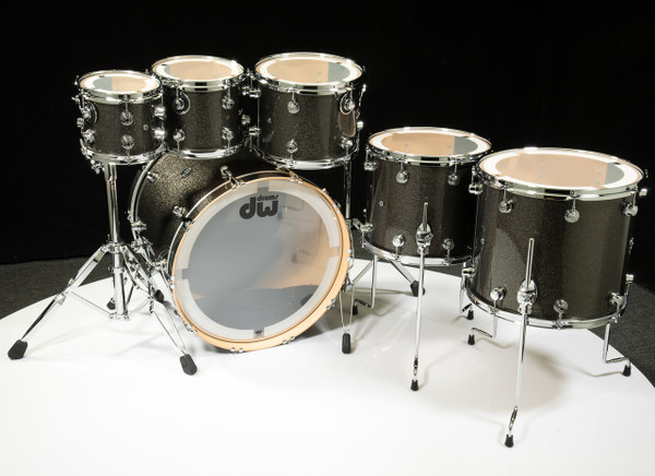 DW Performance Series 6pc Shell Pack Pewter Sparkle 8/10/12/14/16/22