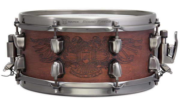 Mapex Black Panther Warbird Chris Adler Snare Drum BPMW255LWH