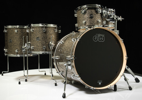 DW Performance Drum Kit Gold Nebula 10/12/14/16/22
