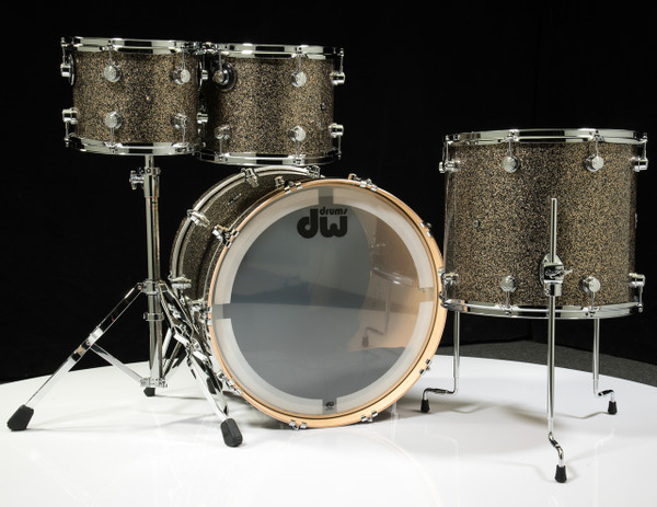 DW Performance Series 4pc Shell Pack 10/12/16/22 Gold Nebula - Back