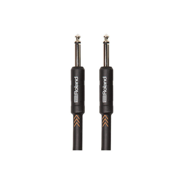 Roland 10ft Instrument Cable, Straight/Straight 1/4 jack - Black Series RIC-B10