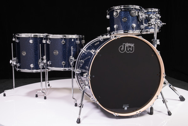 DW Performance Series 6pc Shell Pack 10/12/14/16/22/14SD Indigo Glass