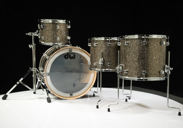 DW Performance Series 4pc Shell Pack Gold Nebula 12/14/16/22 - Back