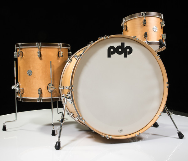 PDP Concept Maple Classic 3pc Shell Pack- Natural with Walnut Hoop