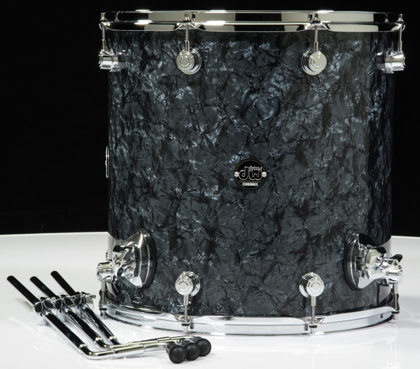 DW Performance Series 16X16 Floor Tom - Black Diamond