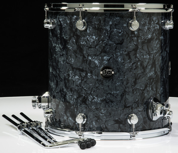 DW Performance Series 16X16 Floor Tom - Black Diamond