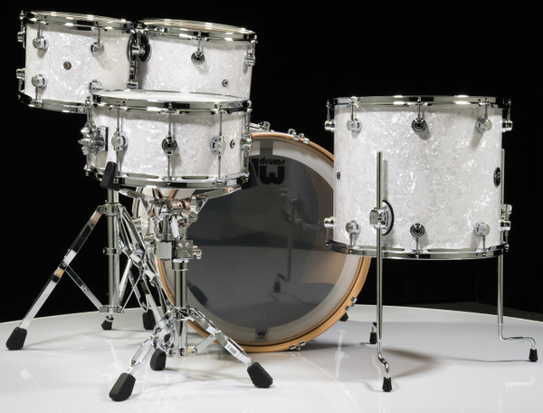 DW Performance Series 5pc Drum Kit White Marine 10/12/16/22/14SD