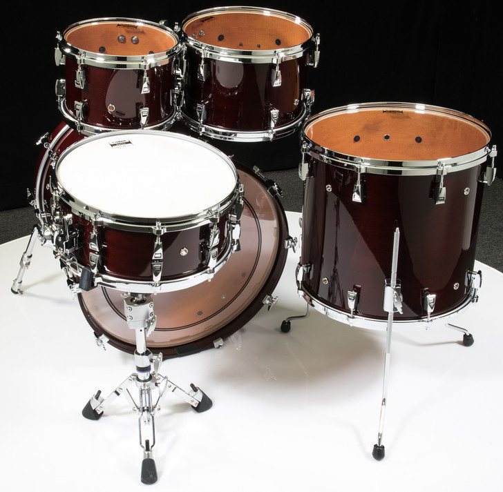 Yamaha Absolute Hybrid Maple 5pc 10/12/16/22/14SD Classic Walnut - Top