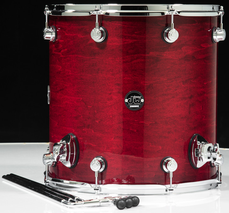 DW Performance Series 16x16 Floor Tom - Cherry Stain