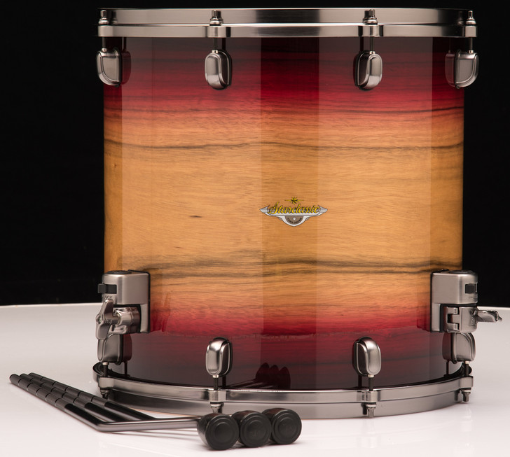 Tama Starclassic Maple Exotix 4pc Shell Pack Ruby Pacific Walnut Burst