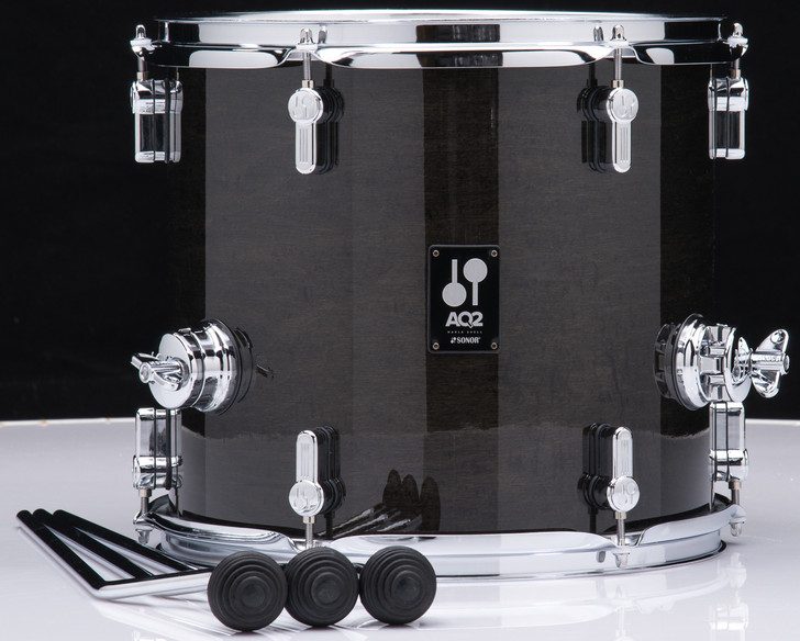 Sonor AQ2 Maple Martini Kit 4pc Shell Pack - Transparent Black Lacquer