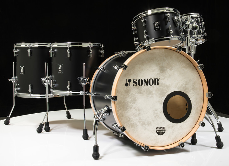 Sonor SQ1 22" 5-piece Shell Pack - GT Black 10/12/14/16/22