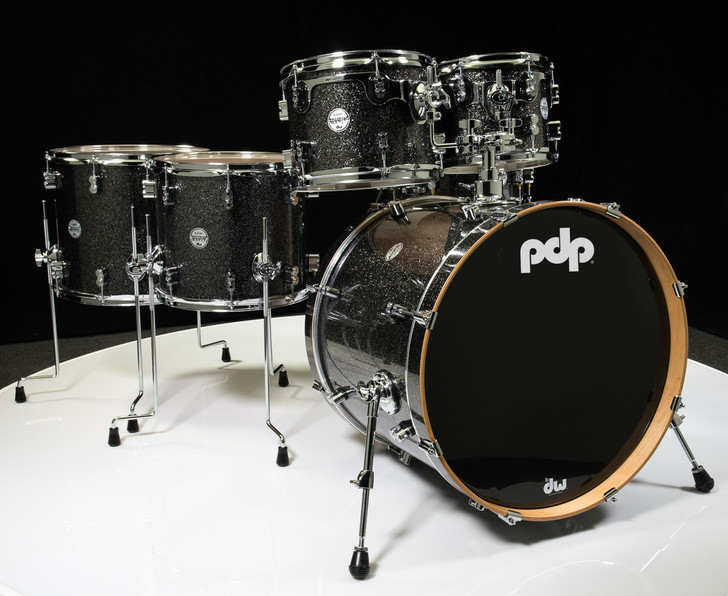 PDP Concept Maple 6pc Shell Pack - Black Sparkle