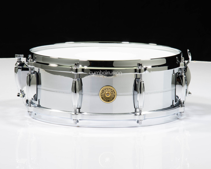 Gretsch G4160 14" x 5" Chrome Over Brass Snare Drum