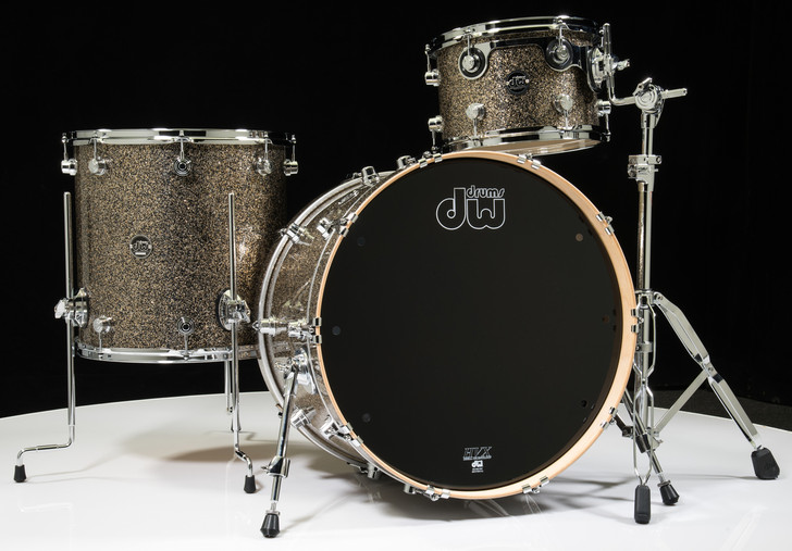 DW Performance Series 3pc Drum Kit Gold Nebula 12/16/22 Shallow
