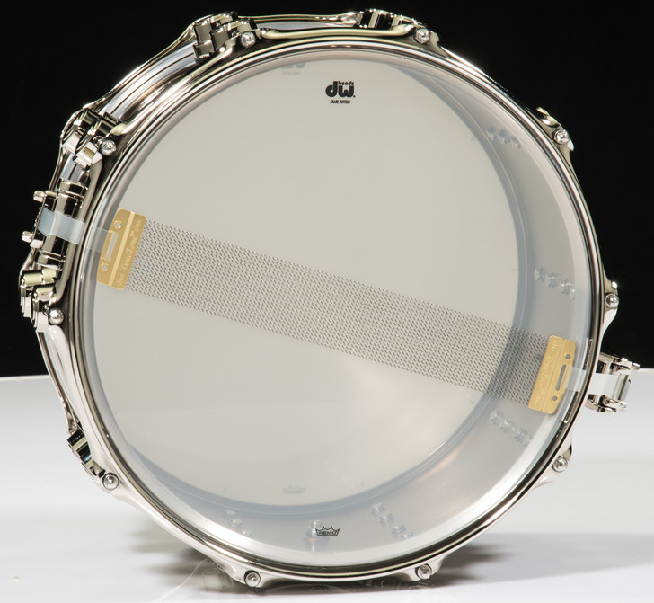 DW Collector's Series 8x14 Nickel over Brass Snare Drum (Nickel Hardware)