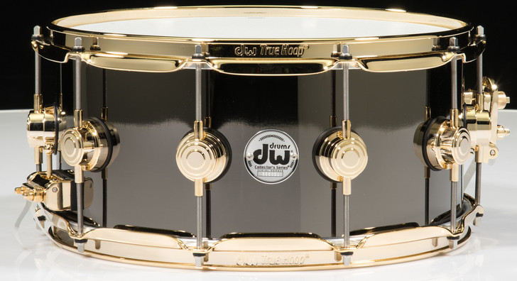 DW Collector's Series 6.5x14 Black Nickel over Brass Snare (Gold)