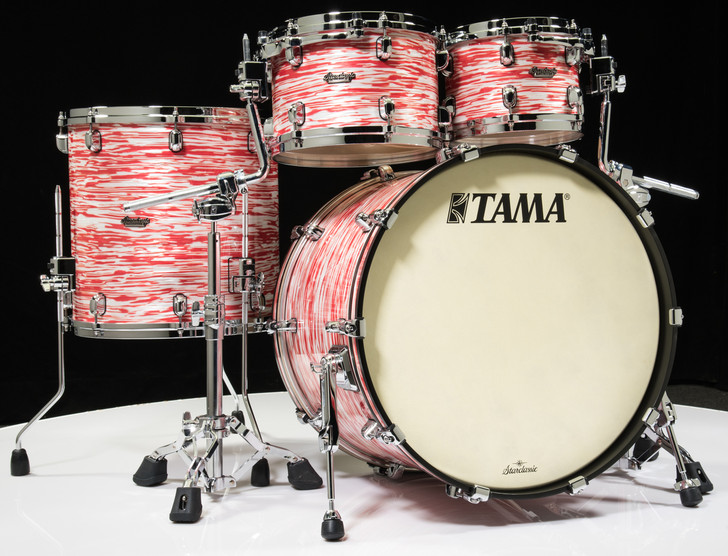 Tama Starclassic Maple 4pc Shell Pack  - Red and White Oyster