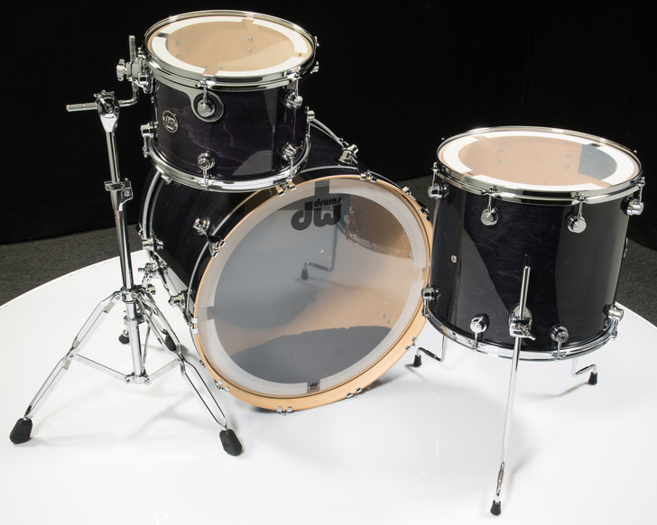 DW Performance Series 3pc Shell Pack - Ebony Stain 13/16/24