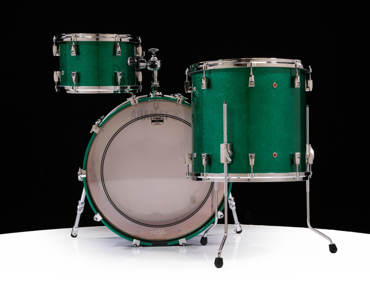 Yamaha Absolute Hybrid Maple 3pc Jade Green Sparkle