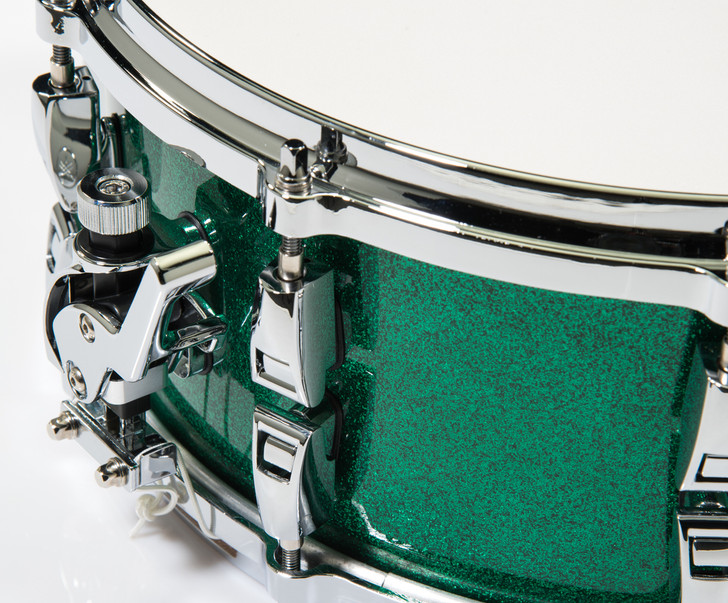 Yamaha Absolute Hybrid Maple 14x6 Snare - Jade Green Sparkle