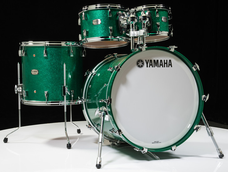 Yamaha Absolute Hybrid Maple 4pc Jade Green Sparkle