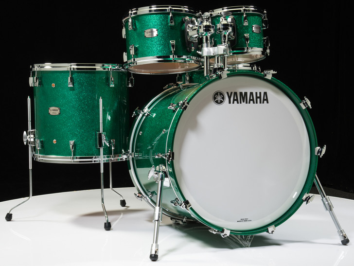 Yamaha Absolute Hybrid Maple 5pc Jade Green Sparkle