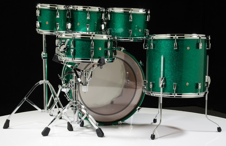 Yamaha Absolute Hybrid Maple 6pc Jade Green Sparkle