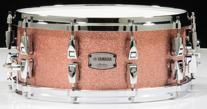 Yamaha Absolute Hybrid Maple 14x6 Snare - Pink Champagne Sparkle