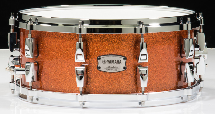 Yamaha Absolute Hybrid Maple 14x6 Snare - Orange Sparkle