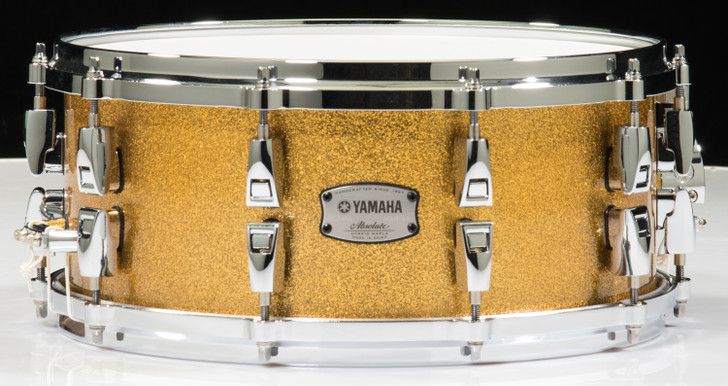 Yamaha Absolute Hybrid Maple 14x6 Snare - Gold Champagne Sparkle