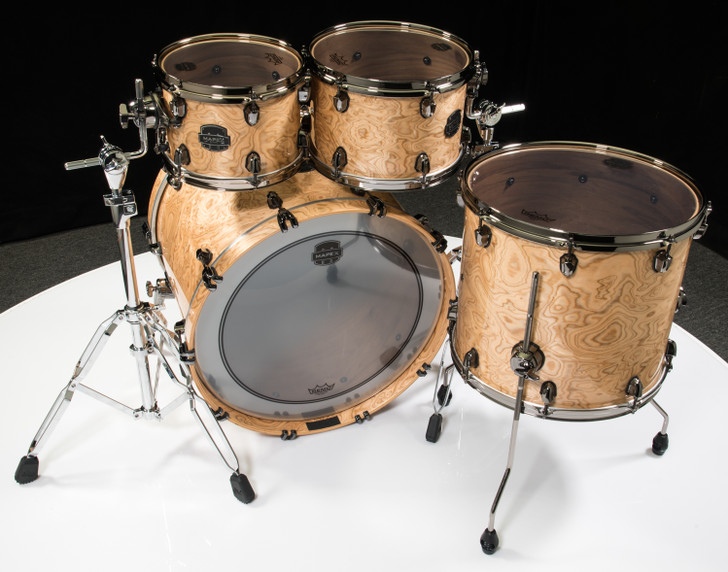 Mapex Saturn V Exotic Shell 4pc Rock Shell Pack - Natural Maple Burl