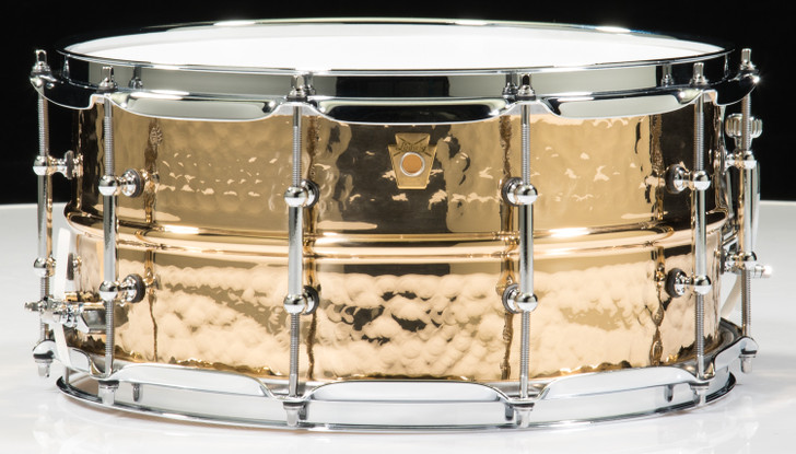 Ludwig Supraphonic Hammered Bronze 6.5x14 Snare Drum