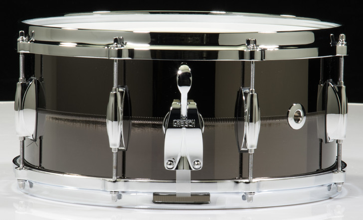 Gretsch Black Chrome over Solid Steel 6.5x14 Snare Drum Limited