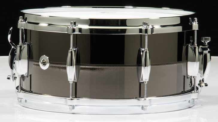 Gretsch Black Chrome over Solid Steel 6.5x14 Snare Drum Limited