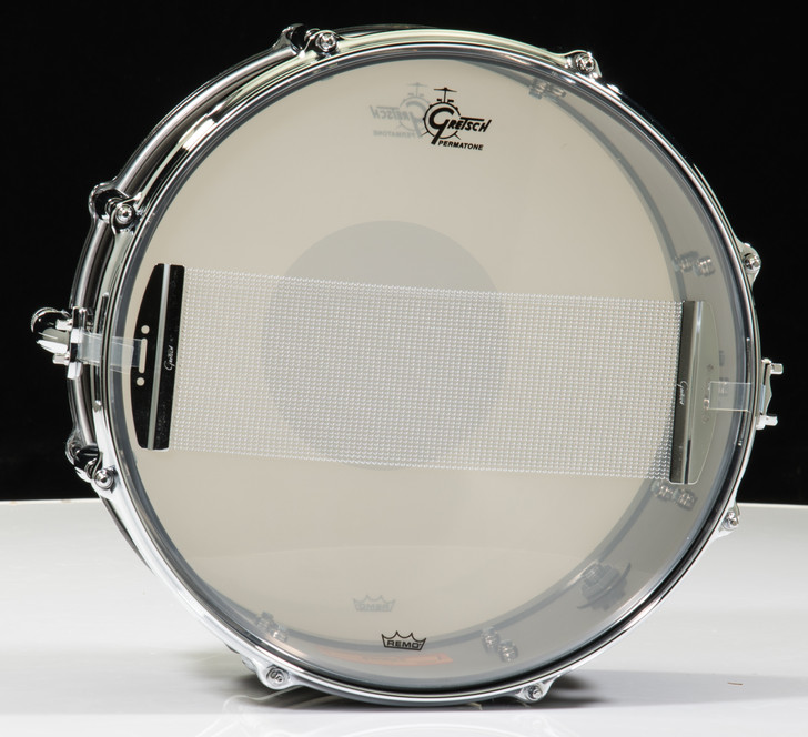 Gretsch Black Chrome over Solid Steel 6.5x14 Snare Drum Limited