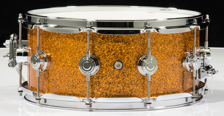 DW Collector's 6 x 14 Snare - Burnt Orange Glass