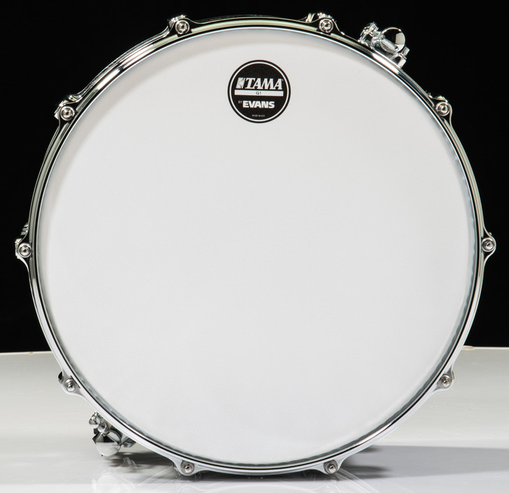 Tama Starclassic Maple 8x14 Snare- Silver Snow Racing Stripe