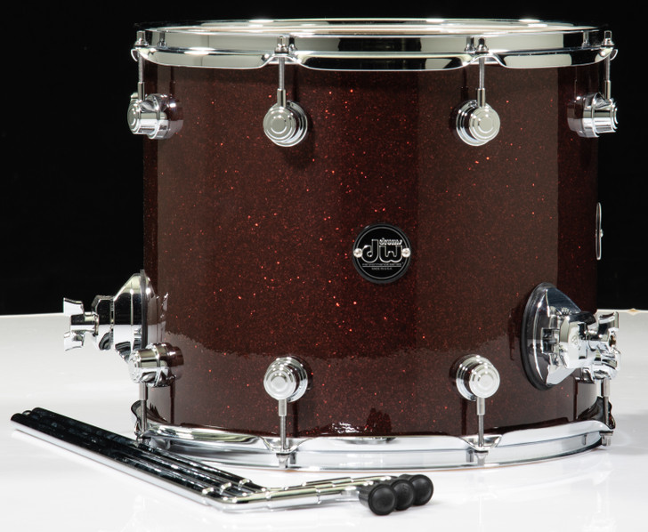 DW Performance Series 12x14 Floor Tom - Merlot Glass