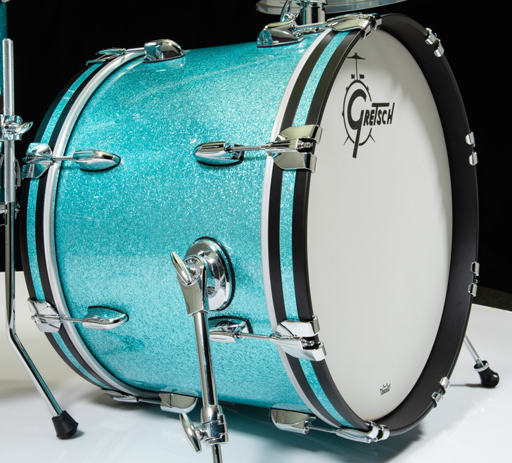 Gretsch Brooklyn Series 3pc  - Turquoise Sparkle Nitron 12/14/20